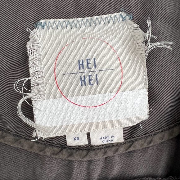 Anthropologie Hei Hei Morgan Draped Utility Jacket Open Front Size XS - Picture 11 of 13